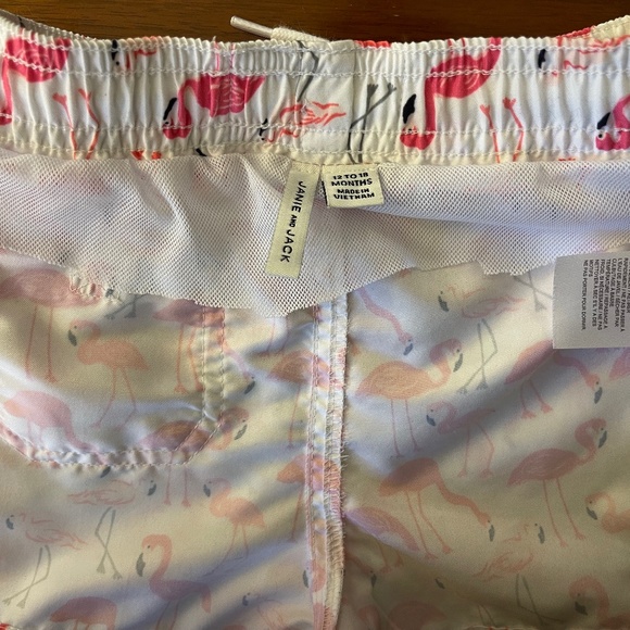 Janie and Jack Flamingo Swim Trunks, 12-18 mos - Picture 3 of 3